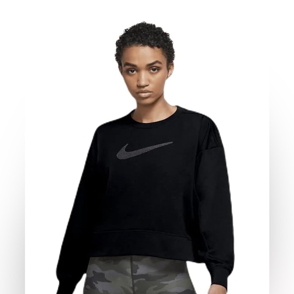 Nike Women's Dri FIT Get Fit Women's Swoosh Crew Neck Training Sweatshirt